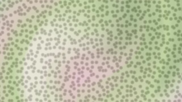 Abstract soft dotted bokeh texture in green and beige ideal for backgrounds overlays presentations and nature themed video projects seamless loopable organic pattern.