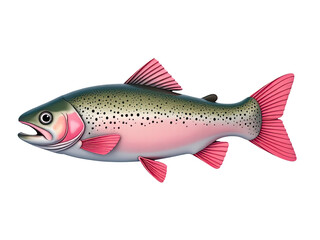 Obraz premium A fish stands upright on a white surface, offering a unique perspective