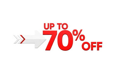 Up to 70% off promotion