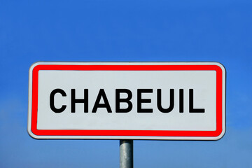 Obraz premium place-name sign Chabeuil