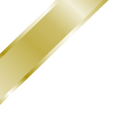 Diagonal Gold Ribbon Vector for Luxury Branding and Celebration Designs