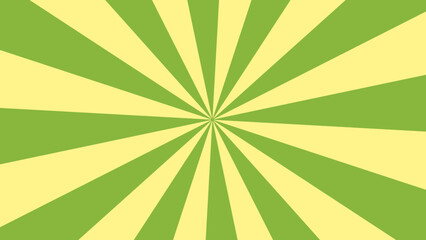 春背景6 （集中線/ピンクとグリーン） 放射状 /  Spring Green and Yellow Radial Burst Background