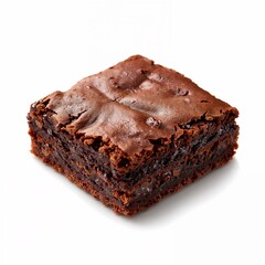 chocolate cake isolated on white background