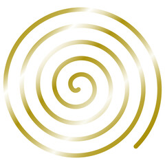 Golden Spiral Vector on Transparent Background