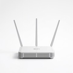 wireless router on white background