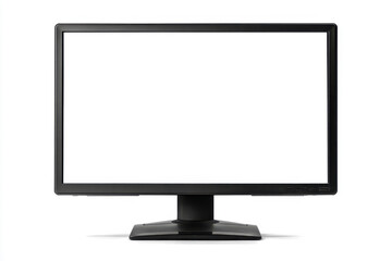 Fototapeta premium Modern Monitor Display, White Screen, Clipping Path, Isolated on White Background