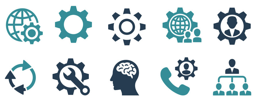 Global gear icon symbolizing worldwide industry, technology advancement, mechanical engineering, industrial systems, automation processes, business operations, innovation networks, production workflow