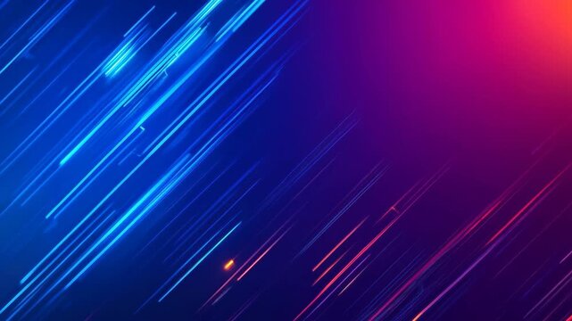 Dynamic Neon Strokes: A vibrant composition of neon lines dances across a rich, gradient backdrop, exuding energy and technological flair.
