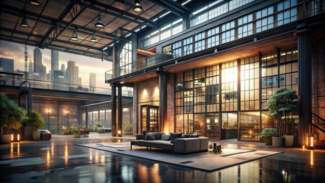 Chic Urban Retreat with Industrial Charm and Natural Light