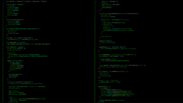 Green code on black screen vector. Programming abstract background. Digital software development data for computer science.