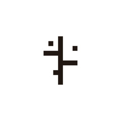 Obraz premium Map, street geometric symbol simple logo vector