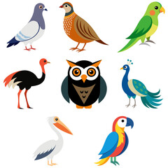 Obraz premium Colourful birds in a vibrant display of wildlife diversity