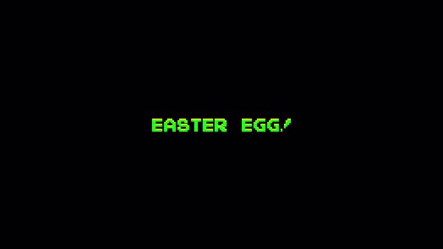 EASTER EGG! 8 Bit Pixel Art Text Reveal Motion Graphic 4k video animation seamless loop