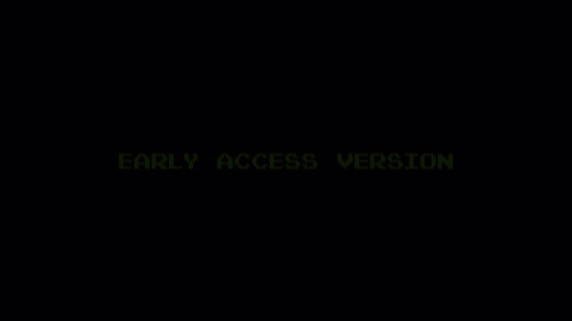 Early Access Version 8 Bit Pixel Text Retro Gaming Motion Graphic 4k video animation seamless loop