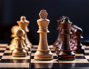Fototapeta premium chess on the chessboard