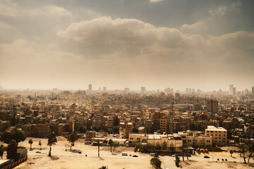 Obraz premium Arid View Of An Hot Morning In Cairo City