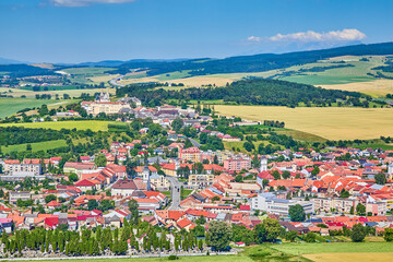 The township of  Spisske Podhradie which sits at the foothill of the ruins of the medieval Spis...