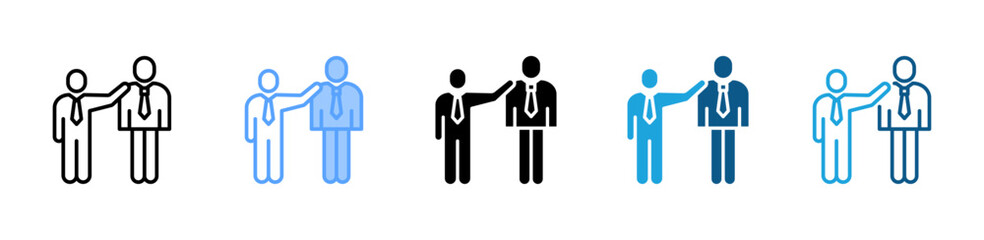 Accompany icon set multiple style collection