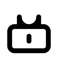 Obraz premium lock silhouette icon illustration for UI elements, app interface, and digital security design