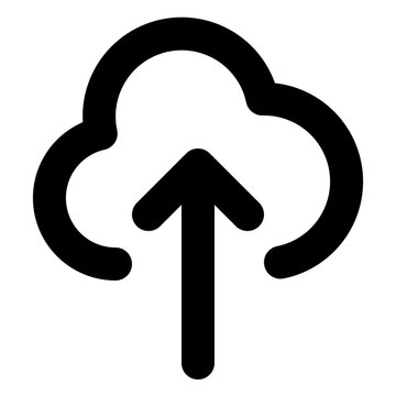 file uploader silhouette icon illustration for UI elements, app interface, and digital file management design