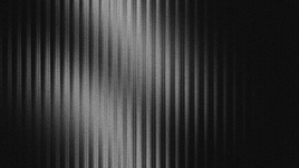 Fototapeta premium Black white wave fractal glass gradient blurred background, abstract transparent glass trendy wallpaper grainy noise texture. 