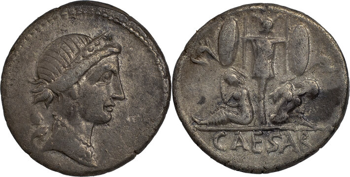 The Roman Republic
Julius Caesar, 49-44 BC. AR Denarius