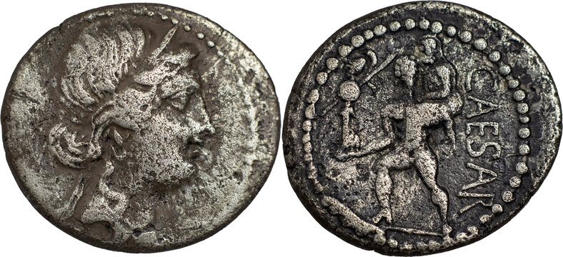 The Roman Republic
Julius Caesar, 49-44 BC. AR Denarius 