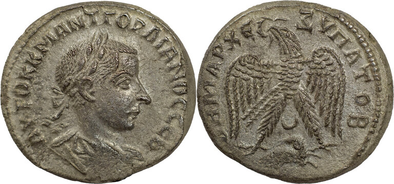 Roman Provincial
SYRIA, Seleucis and Pieria. Antioch. Gordian III, 238-244. AR Tetradrachm 12.60 g. 241-244