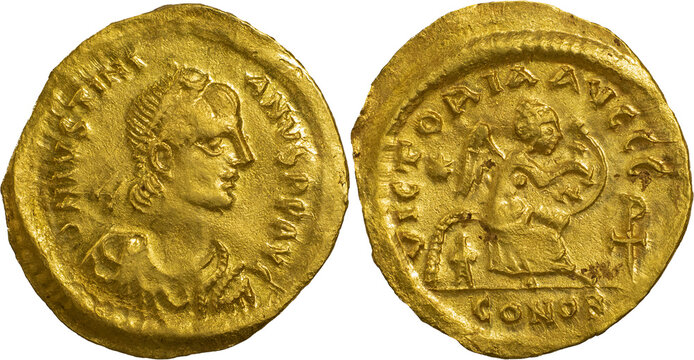 Byzantine Empire
Justinian I, 527-565. AU Semissis 2.20 g. Constantinopolis.