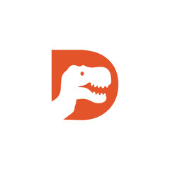 Dinosaur Logo Vector Letter D