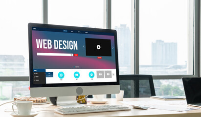 Website design software provide modish template for online retail business and e-commerce
