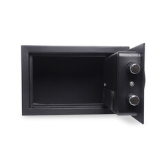 Obraz premium Open Electronic Safe Box Isolated On Transparent Background Png