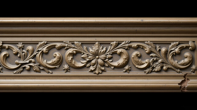 Quirk Molding narrow groove vintage engraving.