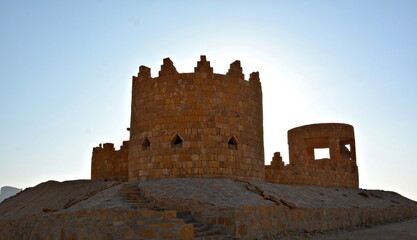 Obraz premium An ancient historical castle in the city of Riyadh in the Kingdom of Saudi Arabia