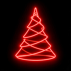 christmas tree made of lights 