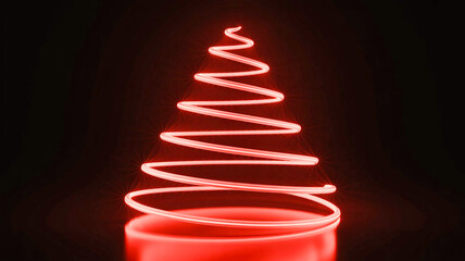 christmas tree made of lights 