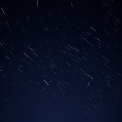 Night Sky Light Trails Video Capturing Star Motion.