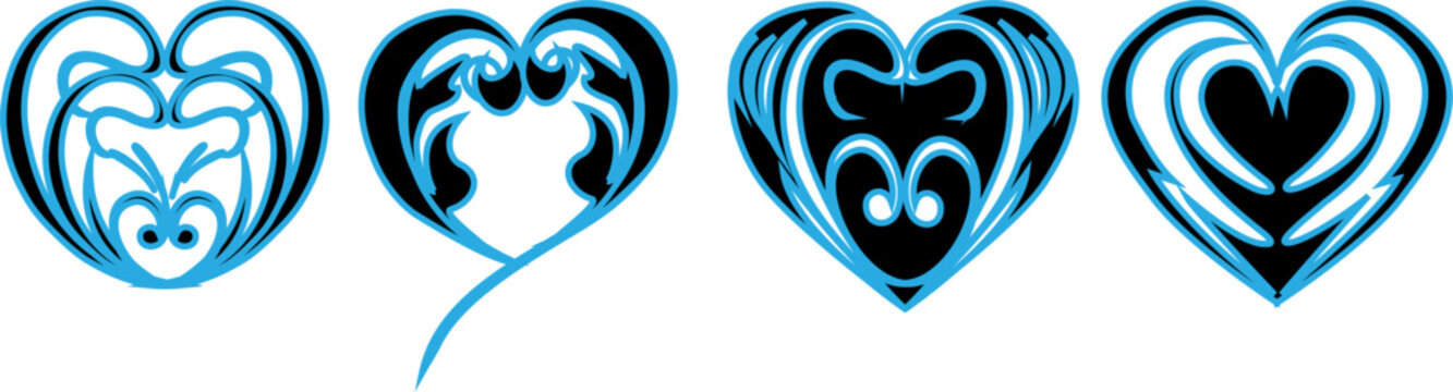 176 Heart Shaped Tattoos.eps