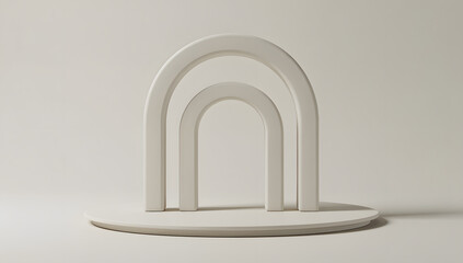 Minimalist Abstract Arch Structure