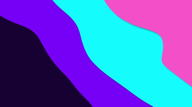 Vibrant Abstract Colorful Background with Wavy Shapes