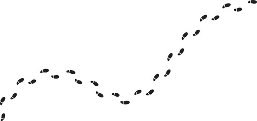 Plakat footprint walk track