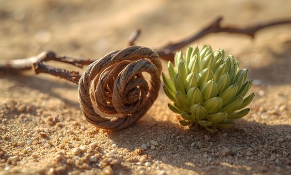 Maryam Flower (Rose of Jericho) &ndash; Resurrection Plant in Dry and Blooming Stages