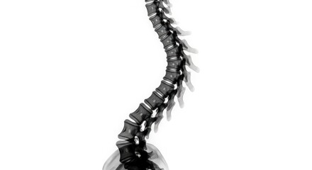 Scoliosis spine xray. Spinal curvature.