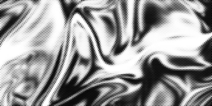 Grunge halftone gradient background. Faded grit noise texture. White and black sandy wallpaper. Retro pixelated backdrop. Anime or manga style comic overlay