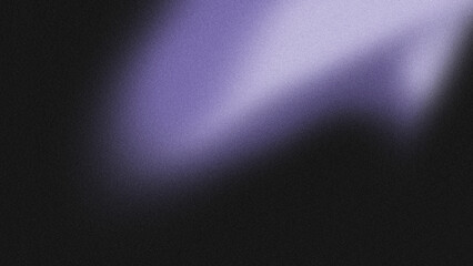 Obraz premium A modern abstract background with a smooth diagonal gradient from light purple to black, featuring a grainy noise texture.