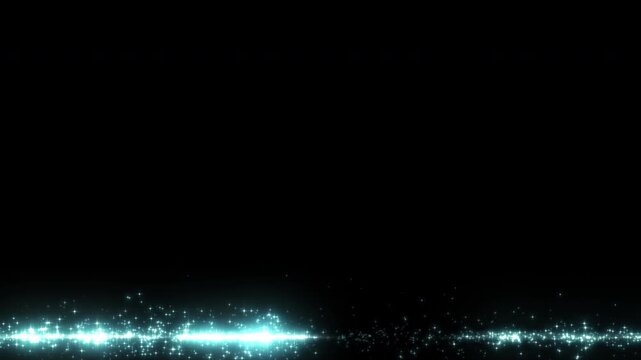 キラキラ星の真っ直ぐなストローク　ローワーサード（テロップ帯）・ブルー　ループ