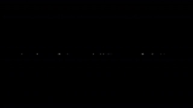 Sparkling Star Particle Line Ornament Animation on Transparent Background