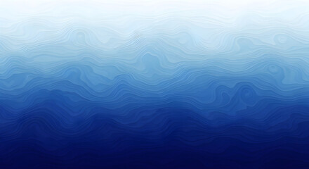 Obraz premium Ocean wave abstract background design with wavy blue gradient flowing motion pattern digitally rendered