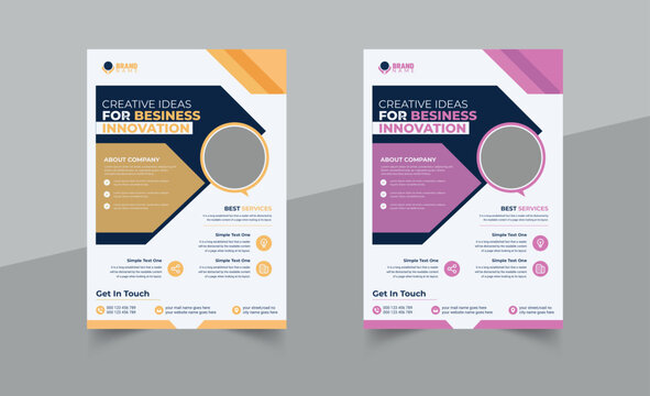 Creative Business Flyer Layout Design, Creative Professional Business Flyer