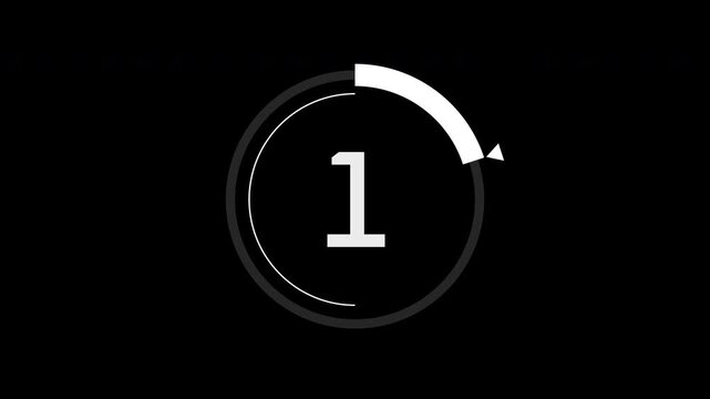 5 Second Minimal Countdown Timer Animation